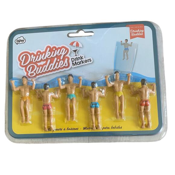 Drinking Buddies Drink Markers Ladies Night Hunks New in Package - Picture 1 of 6